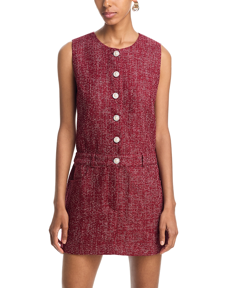 Aqua Tweed Mini Dress - Exclusive
