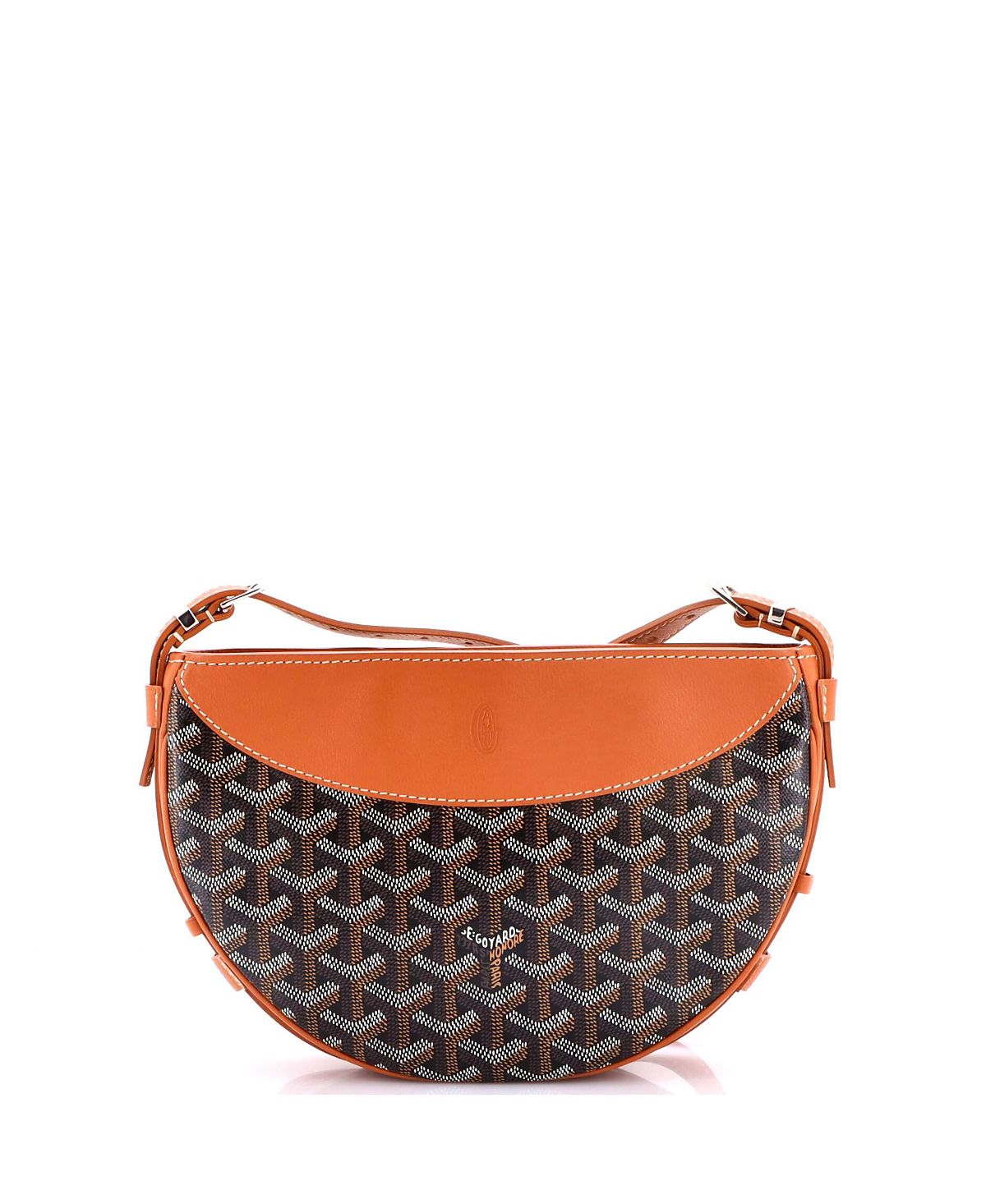 Pre-Owned Goyard Hirondelle Shoulder Bag Coated Canvas and Leather