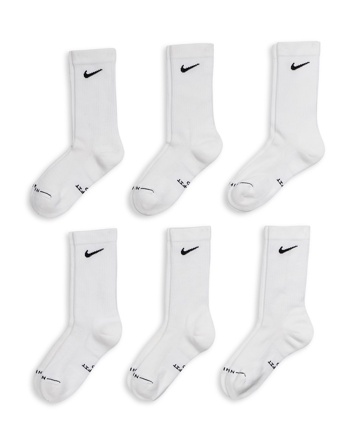 Nike Everyday Elevated Crew Socks, Pack of