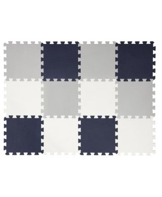  12 Soft Foam Floor Tiles Interlocking Mat, Ages 3+