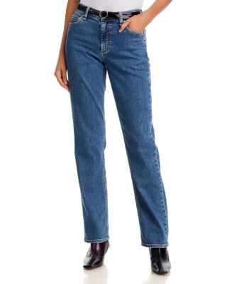 Sutton Mid Rise Slim Straight Cigarette Jeans in Montreal