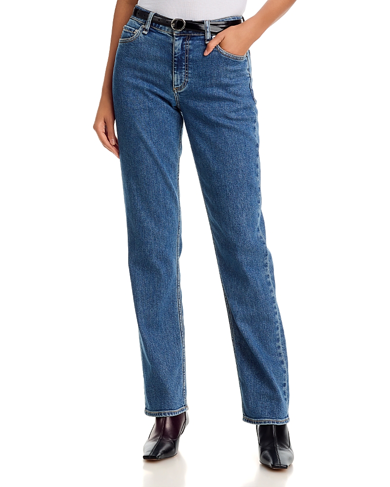 rag & bone Sutton Mid Rise Slim Straight Cigarette Jeans in Montreal