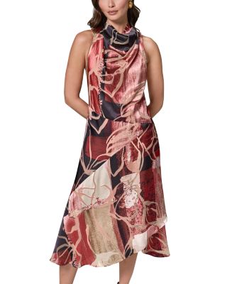 Burnout Velvet Midi Dress