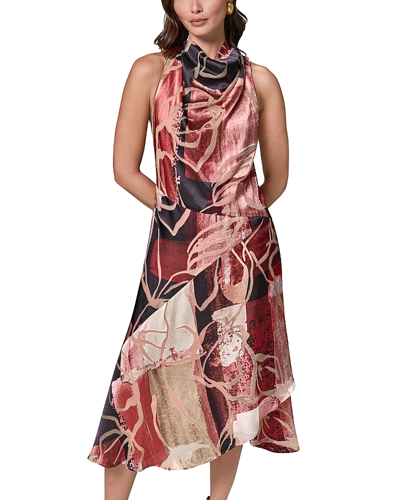 Donna Karan New York Burnout Velvet Midi Dress