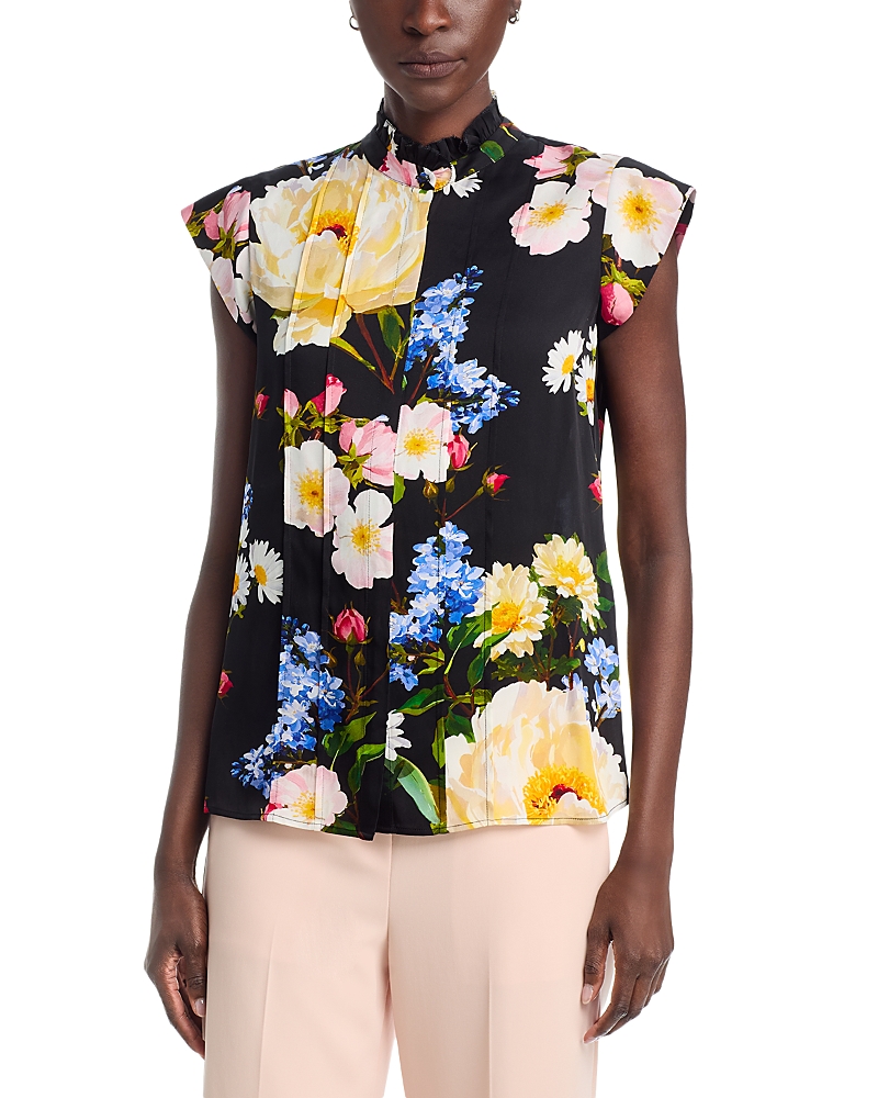 Elie Tahari The Chloe Moon Flower Top