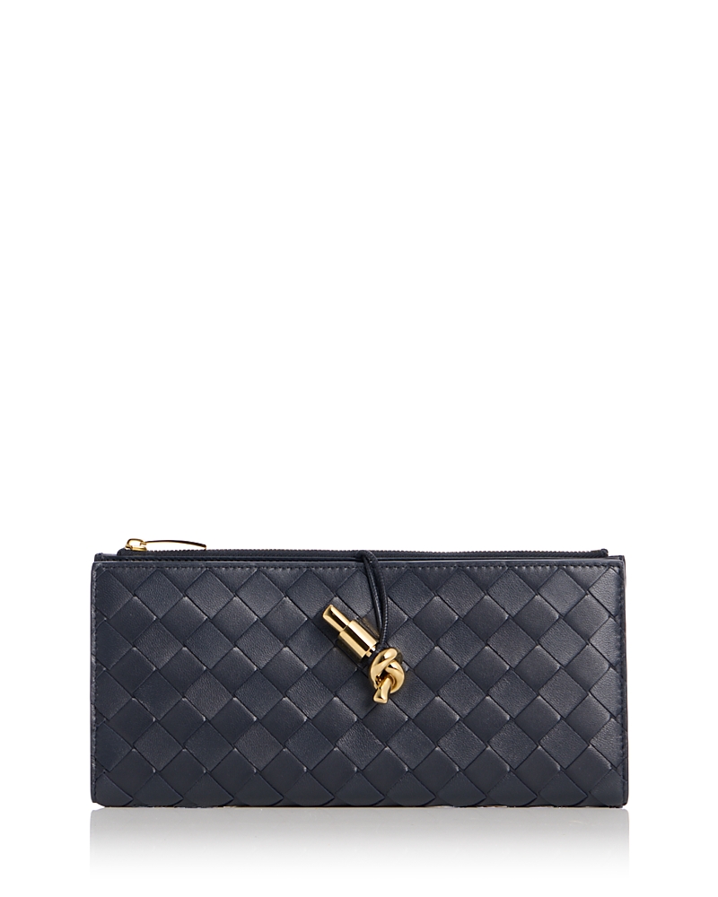 Bottega Veneta Andiamo Intrecciato Leather Wallet