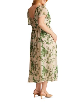 anaya midi dress Vix Swimwear Anaya Plunge Midi Dress in Green