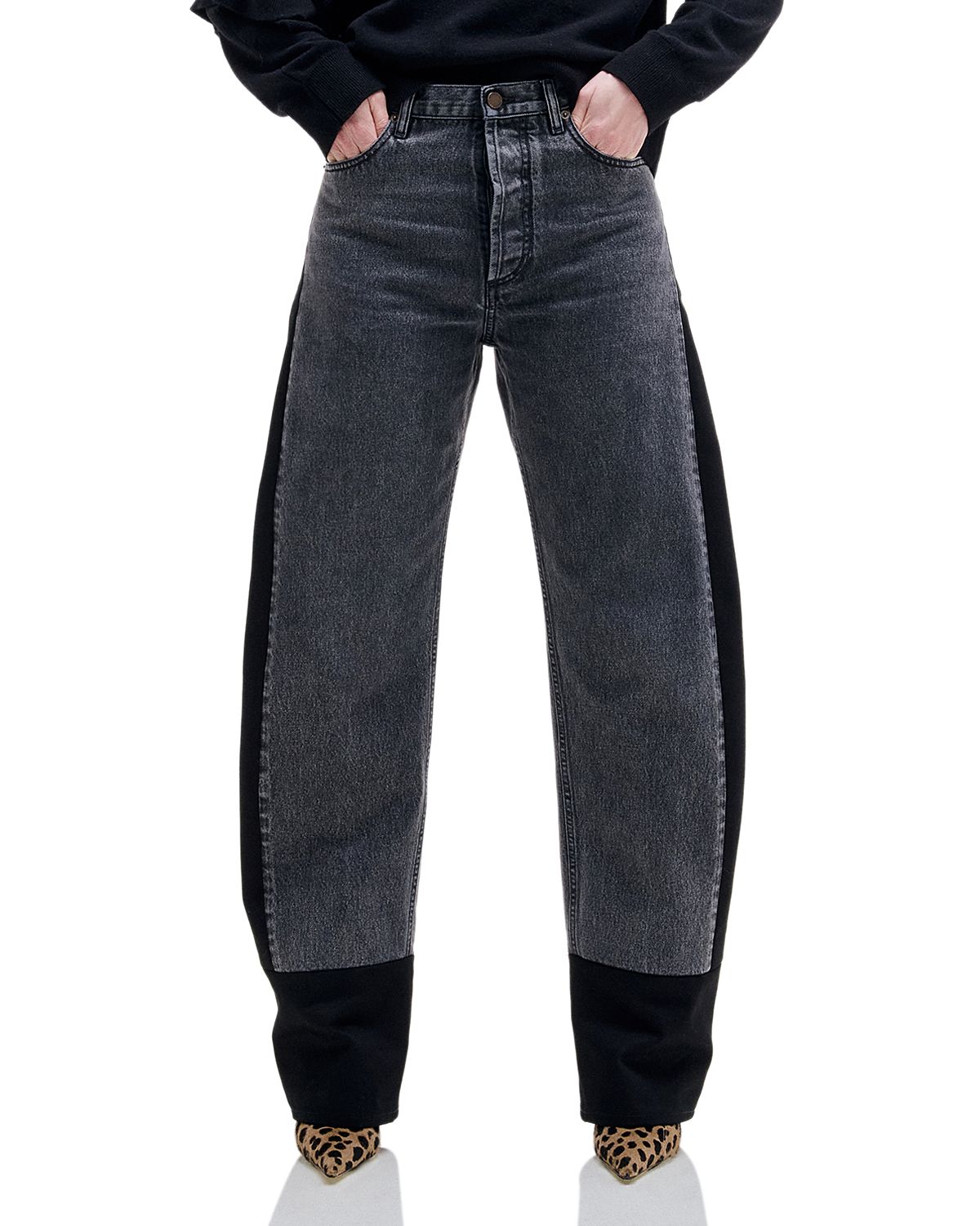 Darkpark Laurene Double Color Barrel Jeans