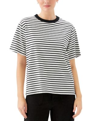 Stripe Short Sleeve Top