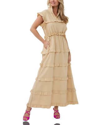  Amelie Ruffled Maxi Dress