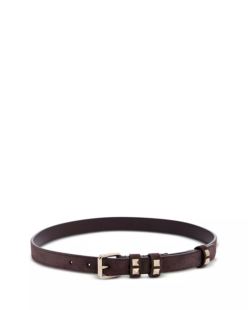 Valentino Garavani Women's Rockstud Suede Belt