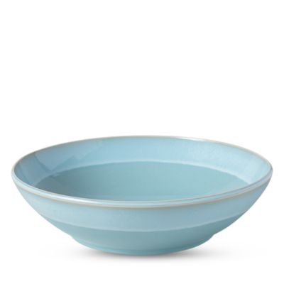 Perlemor Aqua Low Serving Bowl