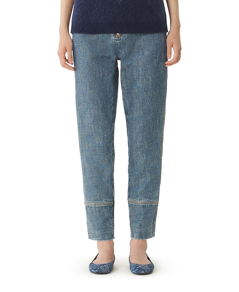 Lanvin Blue Zipped Denim Pants