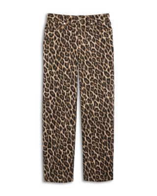 Girls' Leopard Straight Jeans - Big Kid