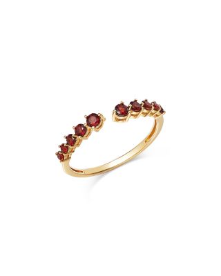 Gemstone Open Ring in 14K Yellow Gold