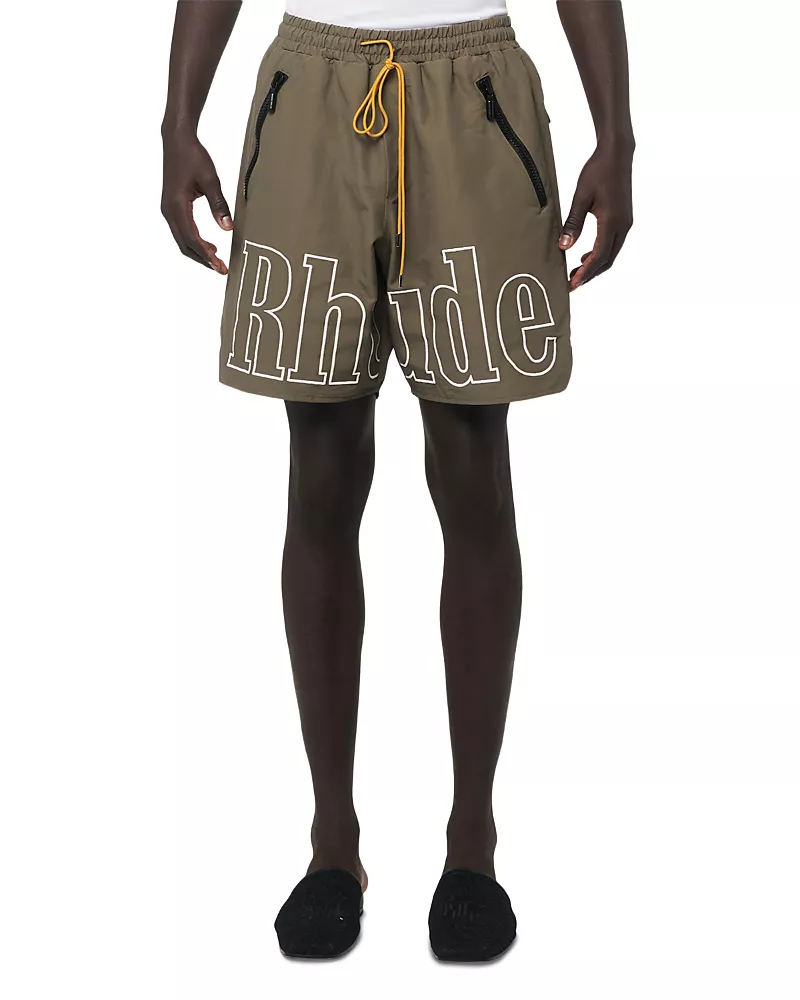 R H U D E 7.8 Drawstring Logo Shorts