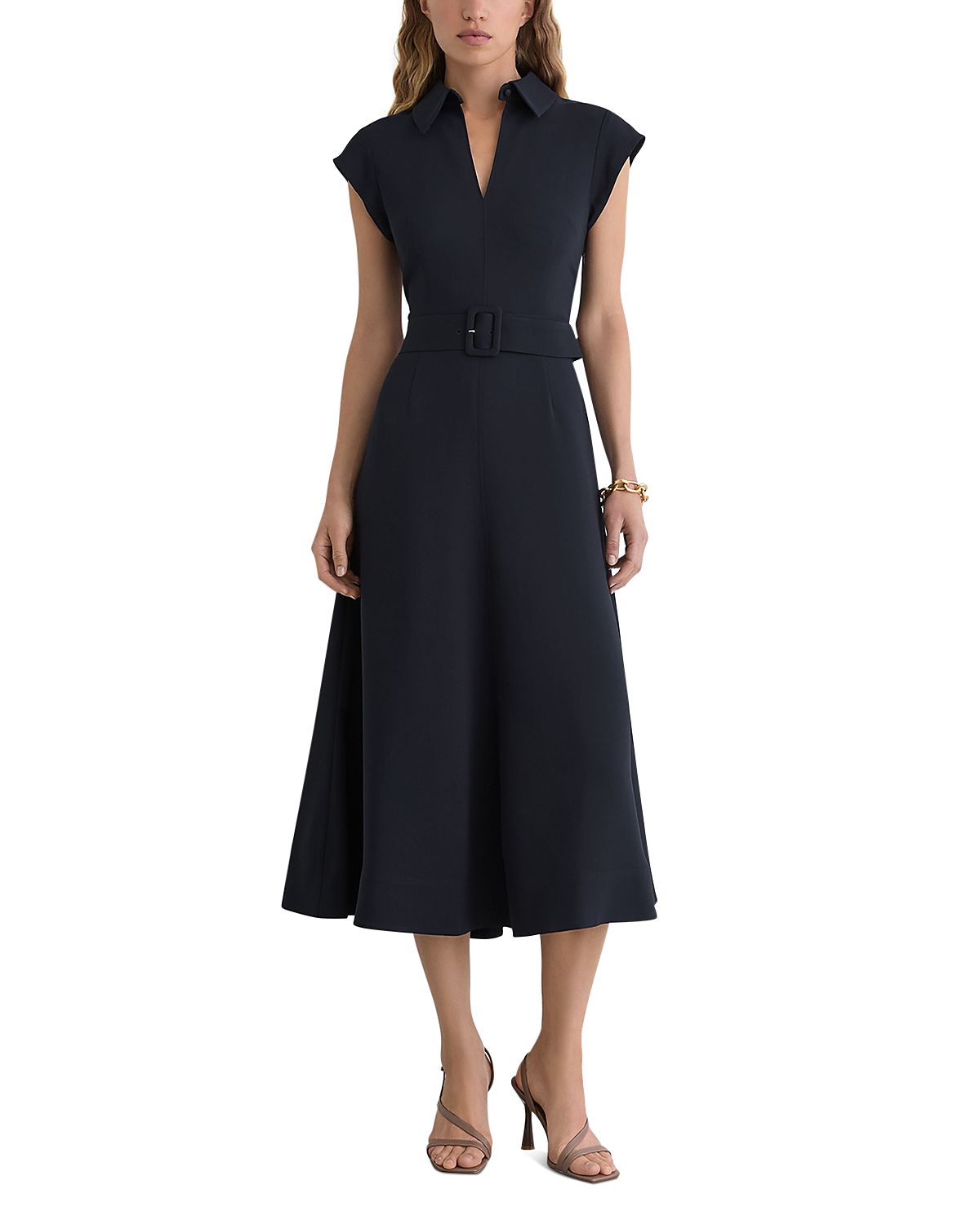 Reiss Belted Midi Dress