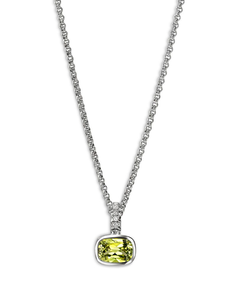 JOHN HARDY Sterling Silver Heishi Gemstone & Diamond Pendant Necklace, 16-18" by Bloomingdale's