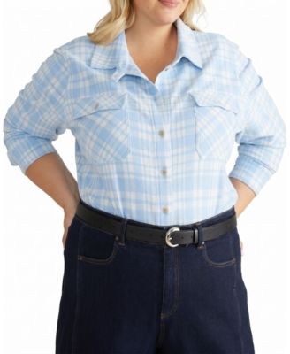 Women's Plus Maine Stretch Flannel Shirt