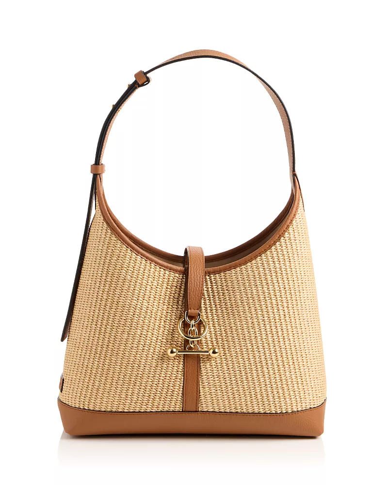 Strathberry Kite Raffia Hobo Bag
