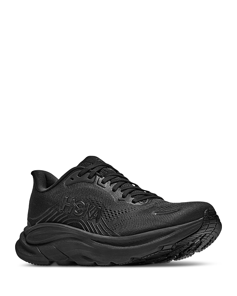 Hoka Women's Clifton 11 Sneakers in Black