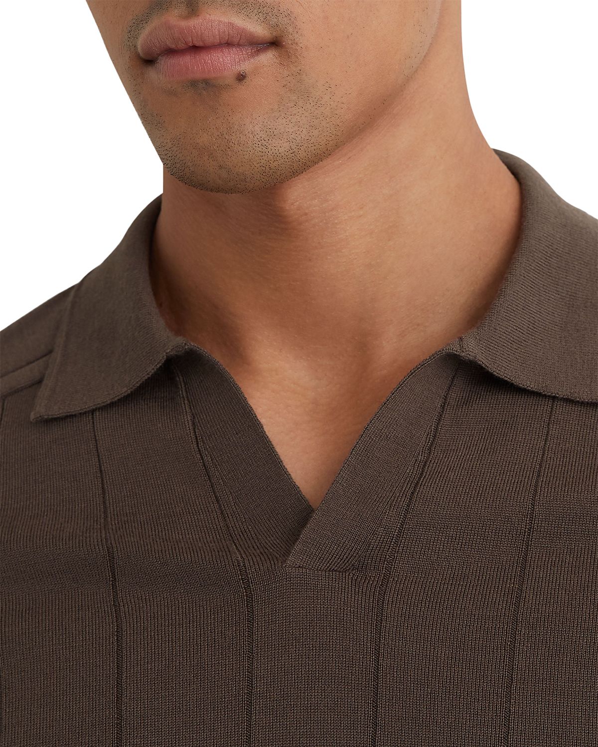 Reiss Chelmsford Short Sleeve Merino Wool Sweater Polo