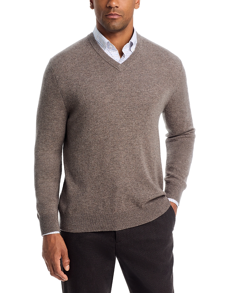 The Men's Store At Bloomingdale's Blue Fox Cashmere V-Neck Sweater - Exclusive