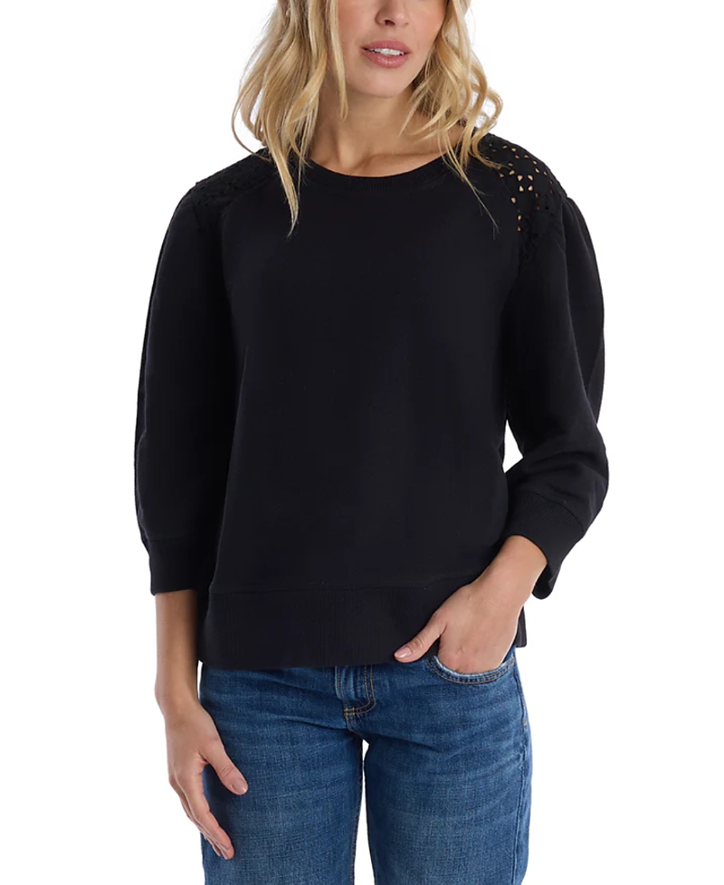 Wilt Clothing Eyelet Mix Top