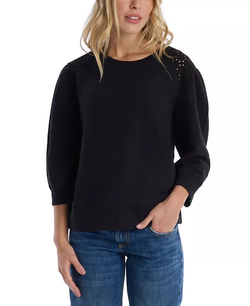 Wilt Clothing Eyelet Mix Top