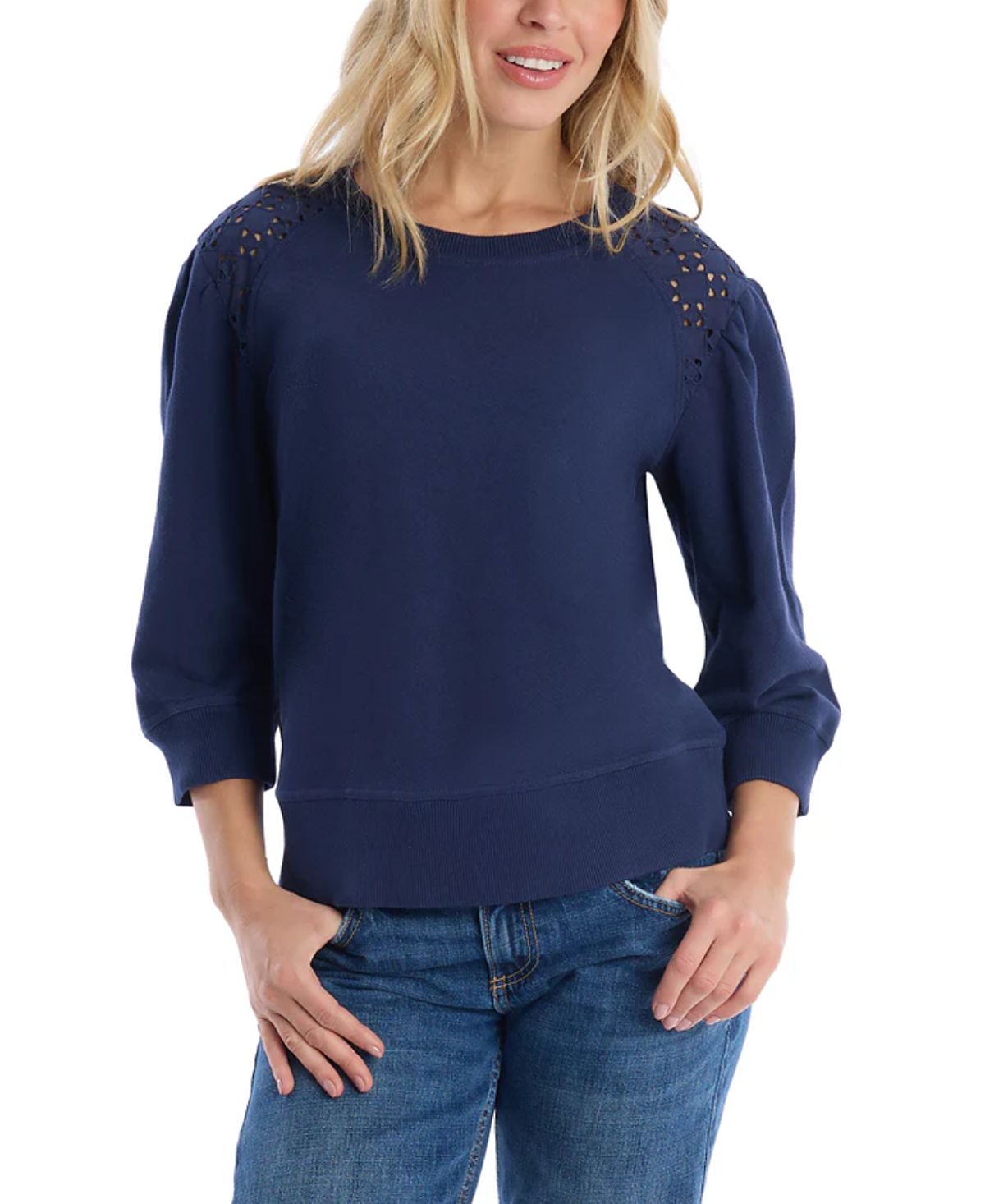 Wilt Clothing Eyelet Mix Top