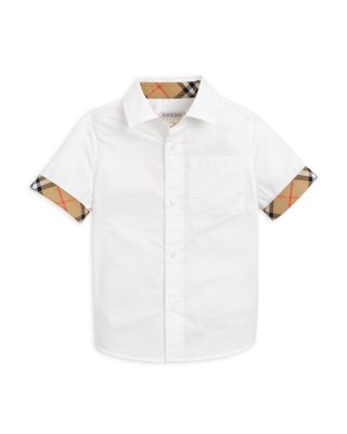 Boys' Owen Check Trim Cotton Shirt - Little Kid, Big Kid