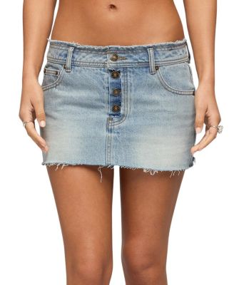  Emree Distressed Denim Mini Skirt