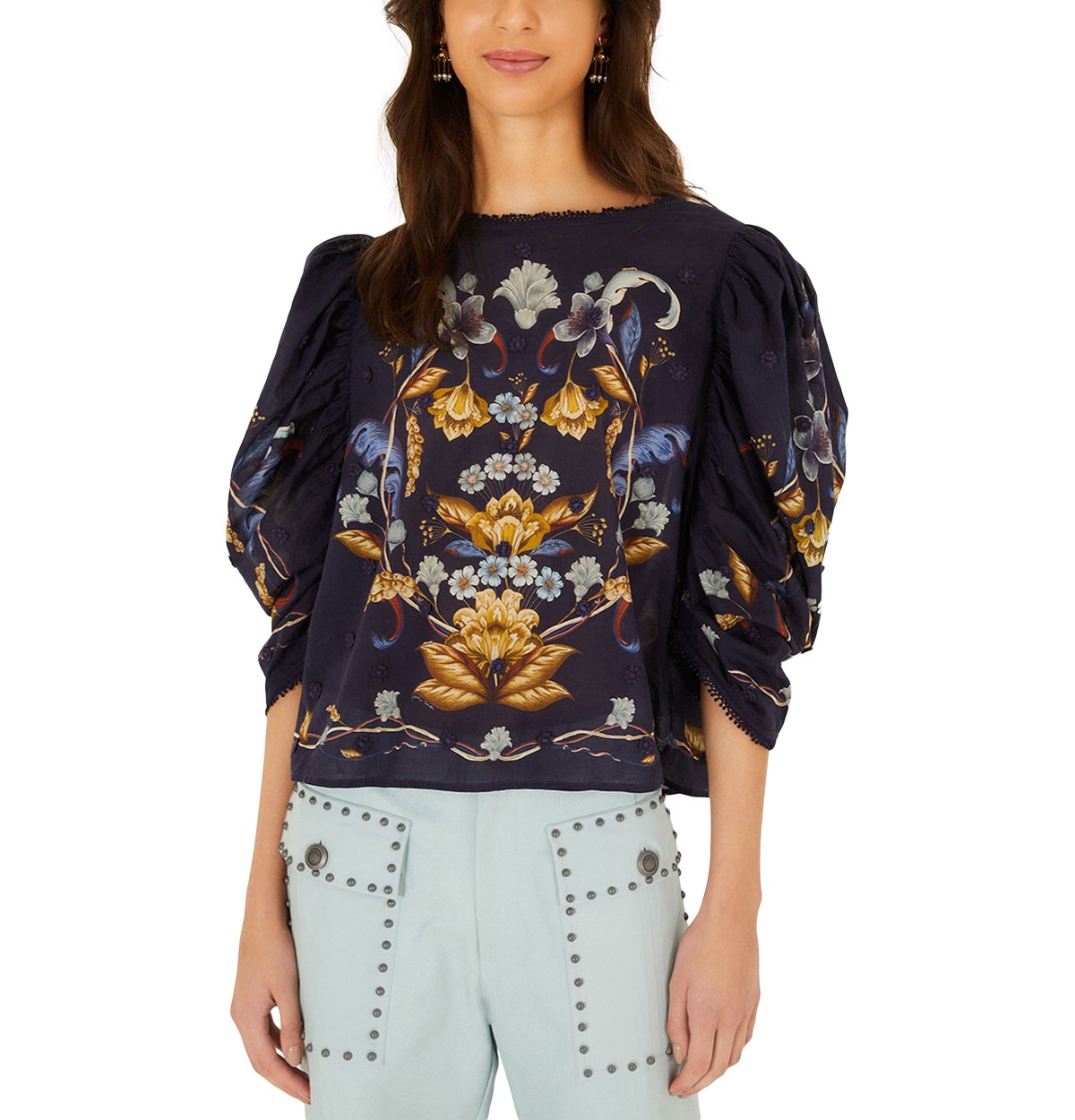 Golden Nature Cotton Blouse