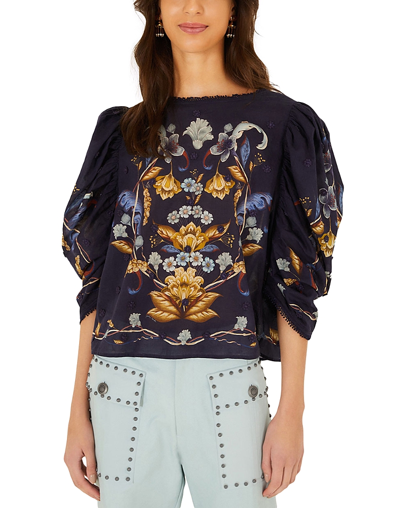 Farm Rio Golden Nature Cotton Blouse