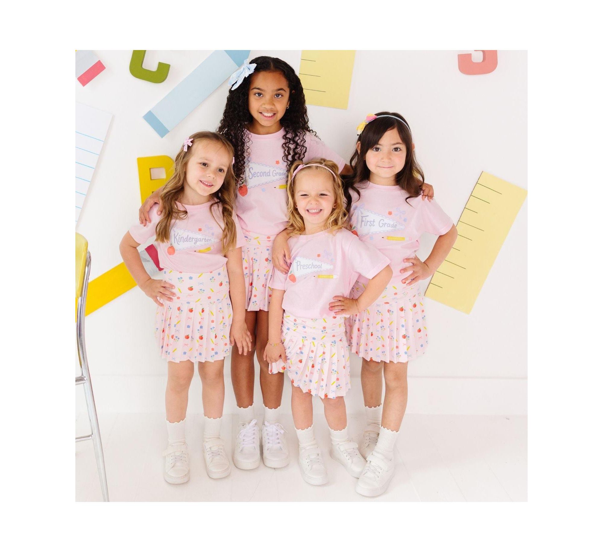 Second Grade Bow Pennant Short Sleeve T-Shirt - Big Kid — Image 5