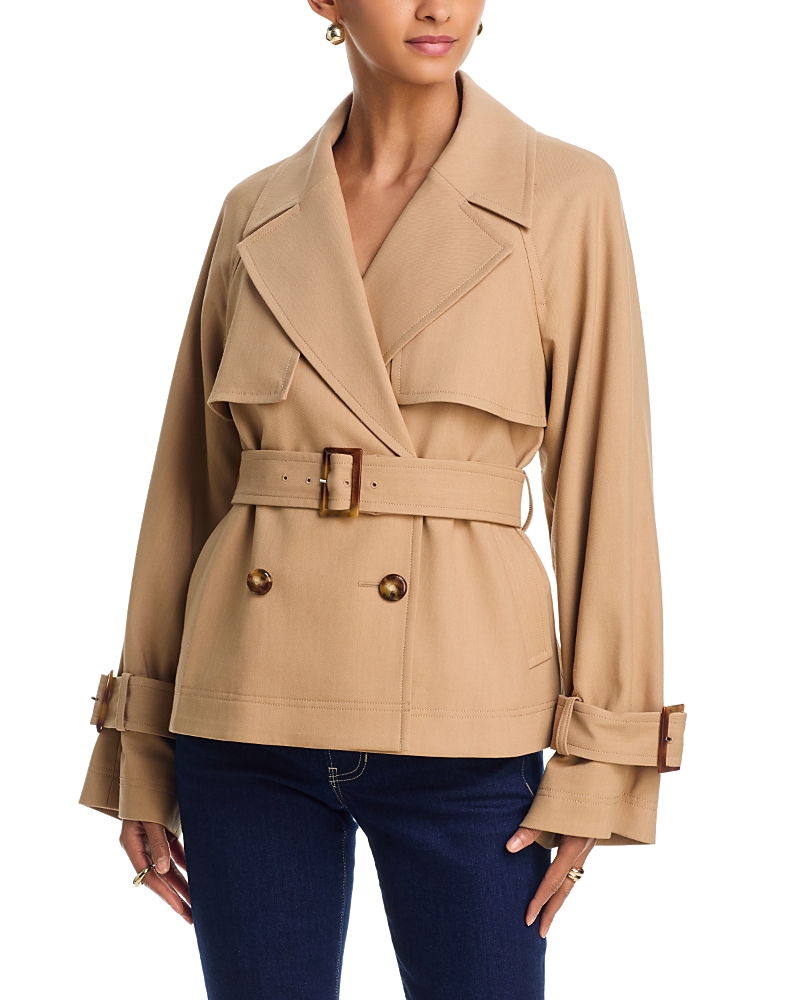 Veronica Beard Lazaro Dickey Double Breast Trench Jacket