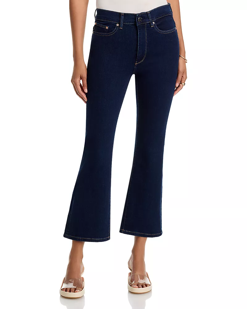 DL1961 Bridget Boot High Rise Instasculpt Crop Jeans in Lunar Sky