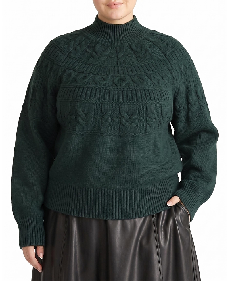 Universal Standard Women's Plus Safiya Cable Knit Sweater