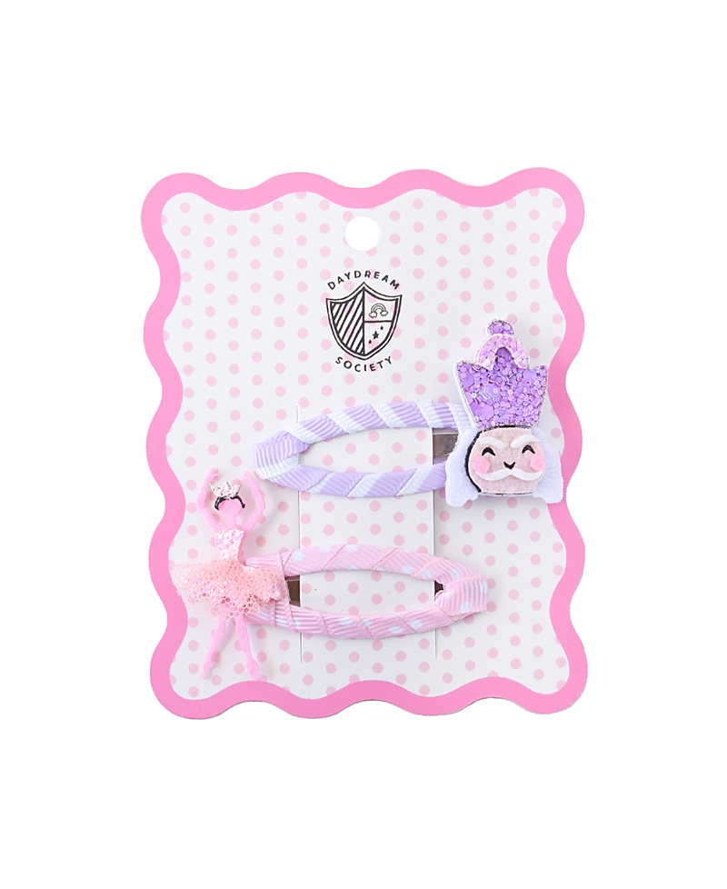 Jollity & Co. Nutcracker and Ballerina Female Hair Clips, Set of 2