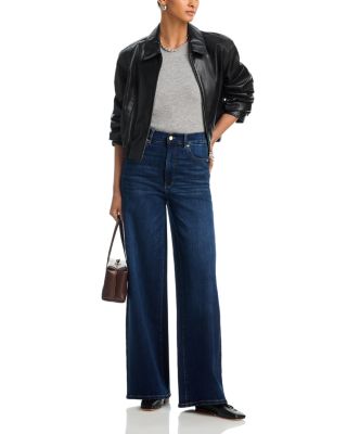 Hepburn High Rise Wide Leg Jeans in Mediterranean - thumbnail 2