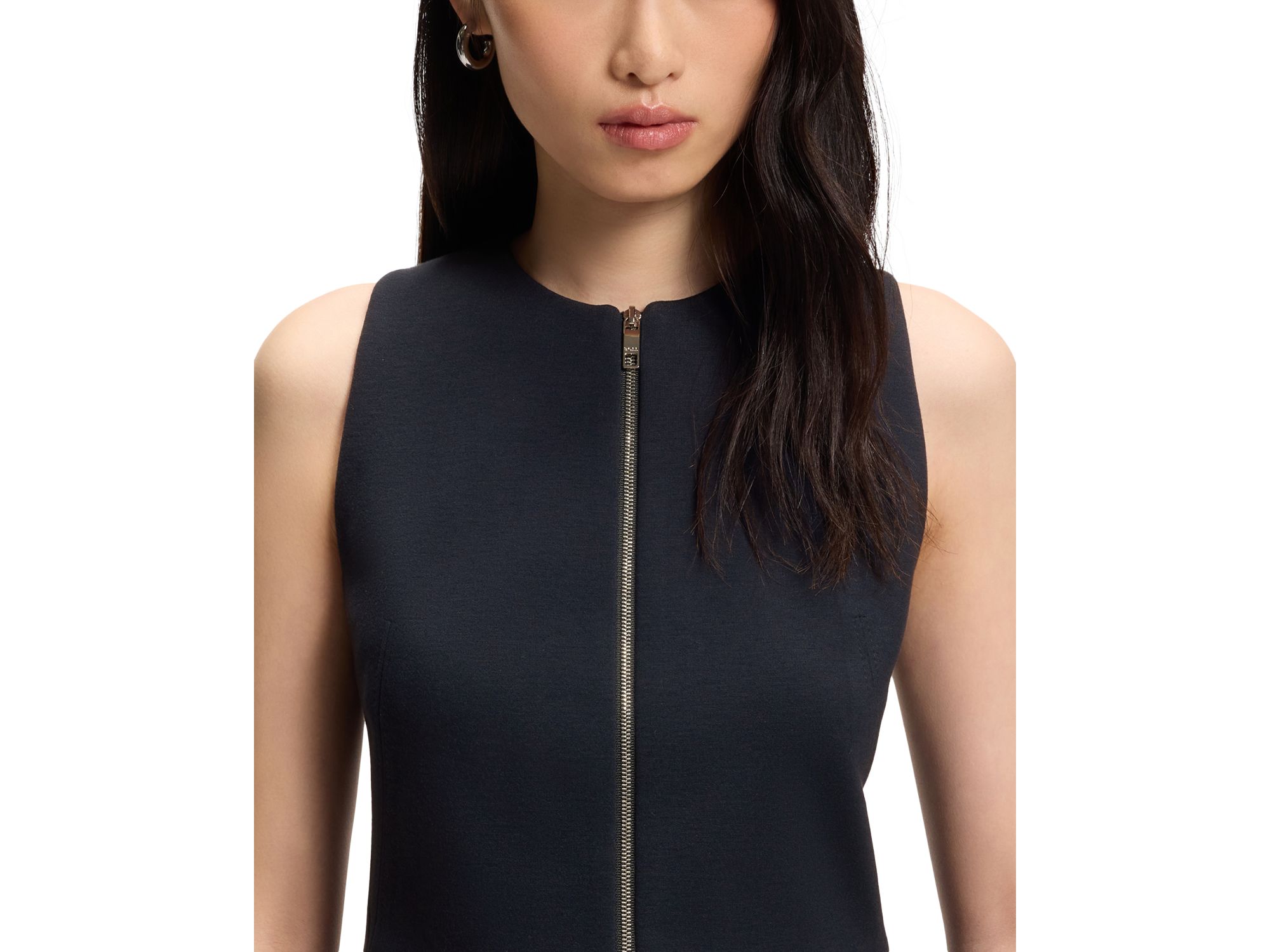 Julorna Zip-Up Peplum Top — Image 4