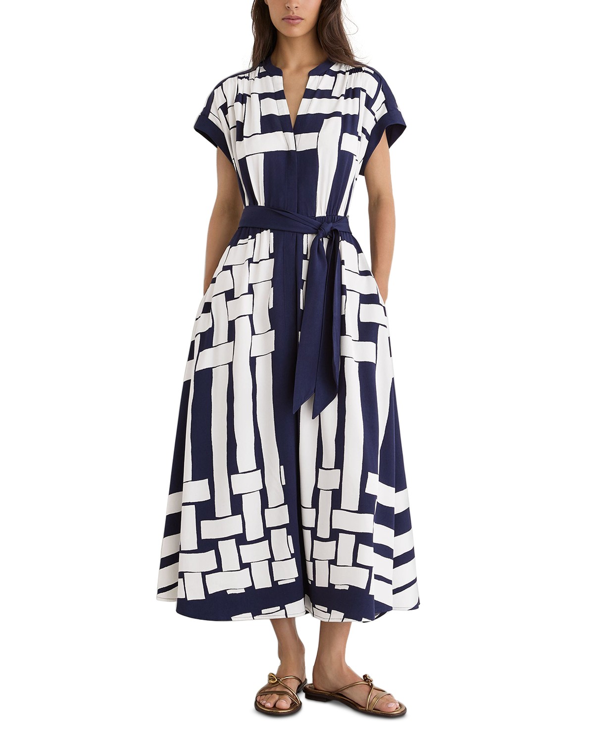 Samira Scarf Print Dress
