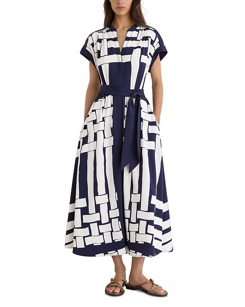 Reiss Samira Scarf Print Dress