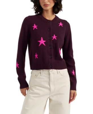  Women's  Wool-Cashmere Star Round-neck Sweater