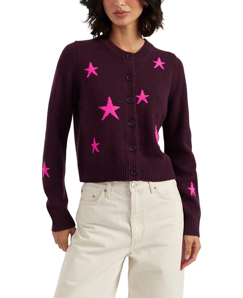 Chinti & Parker Women's Wool-Cashmere Star Round-neck Sweater