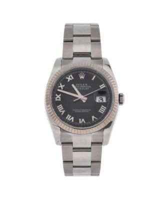  Oyster Perpetual Datejust Automatic Watch in Stainless Steel and White Gold 36mm