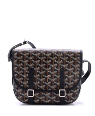  PM Belvedere Messenger Bag Coated Canvas with Leather