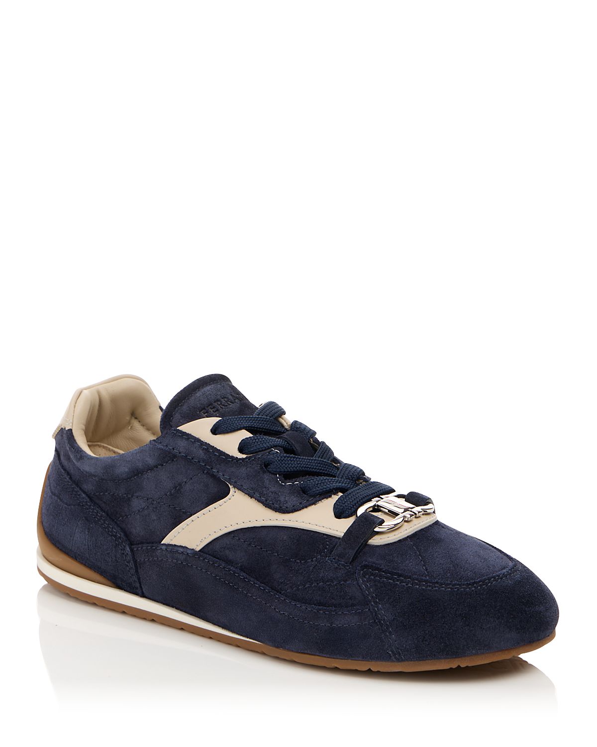 Ferragamo Women's Sophie Gancini Suede Sneakers