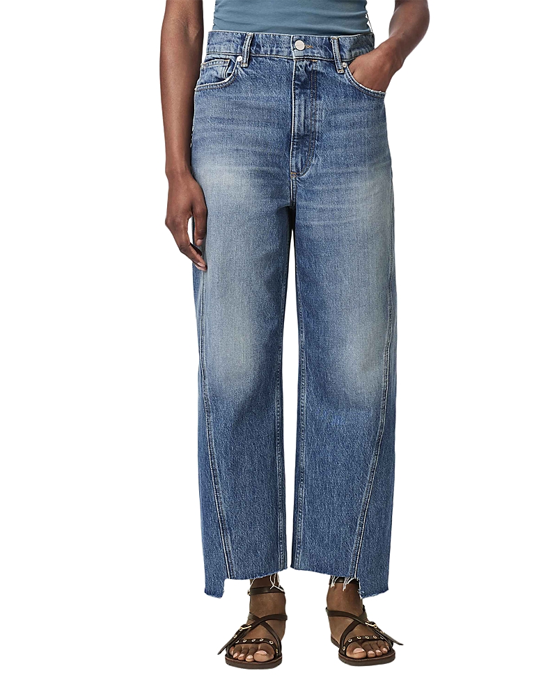Allsaints Fox Mid Rise Ankle Jeans in Vintage Indigo