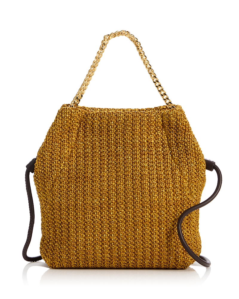 Veronica Beard Small Slouch Small Raffia Shoulder Bag